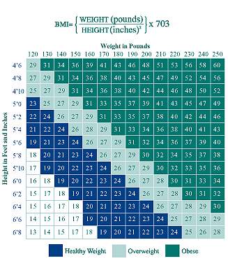 Bmi Female Chart 2017