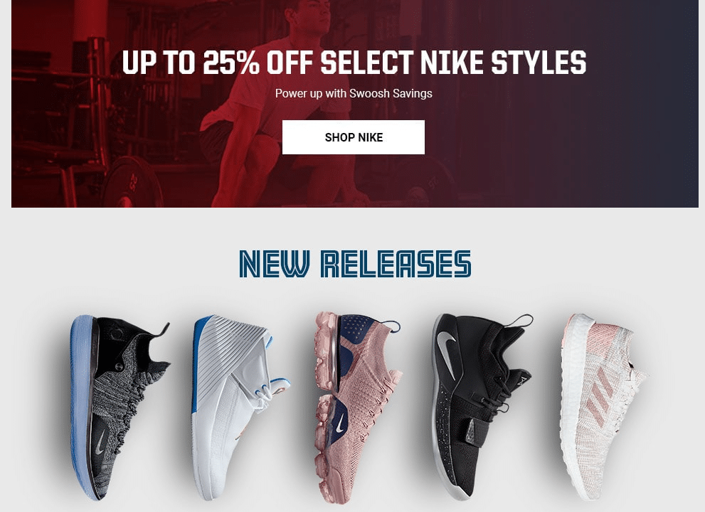 Eastbay Shoes and Clothing Answer Fitness®