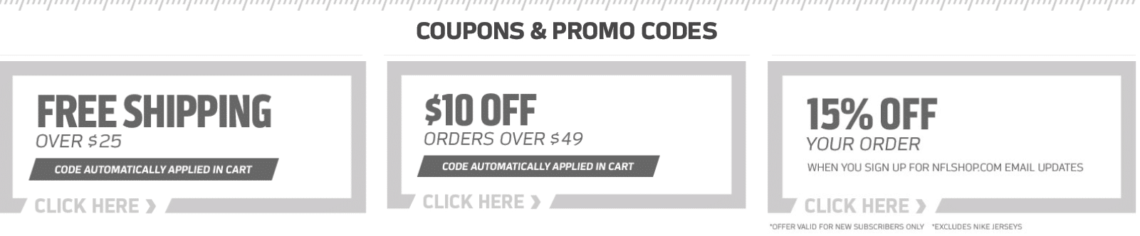 10% Off NFL Shop Promo Code and Coupons