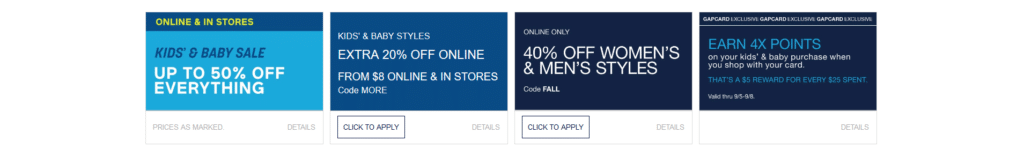 gap coupon code